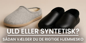 Uld eller syntetisk hjemmesko