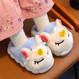 Bløde unicorn hjemmesko i plys