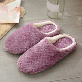 Fleece-sutsko til vinteren - Lilla / 38-39