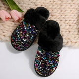 Glitter hjemmesko til kvinder