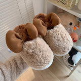 Trendy og sjove slippers til kvinder - Beige / 36-37