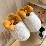 Trendy og sjove slippers til kvinder - Hvid / 36-37